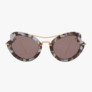 Miu Miu Lilac Havana Woman Sunglasses